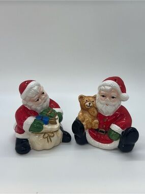 Vintage Christmas Santa Claus Salt & Pepper Shakers – Abbott Imports – Japan
